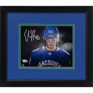 Elias Pettersson Vancouver Canucks Framed Autographed 8" x 10" Close-Up Photograph