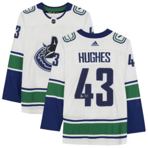 Quinn Hughes Vancouver Canucks Autographed adidas White Adidas Authentic Jersey